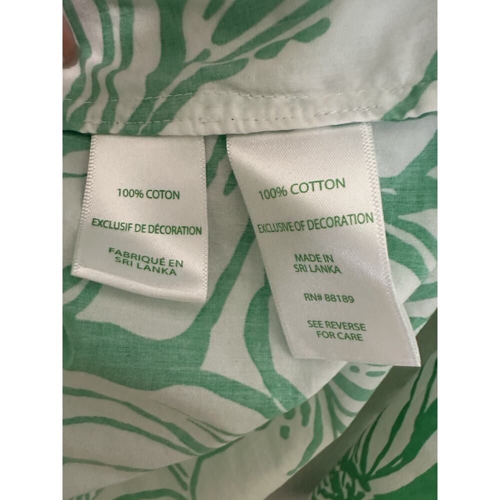Lilly Pulitzer Camryn Tops ,Tunic in the Spearmint Green Kiss My Tulips XXS - Picture 6 of 8